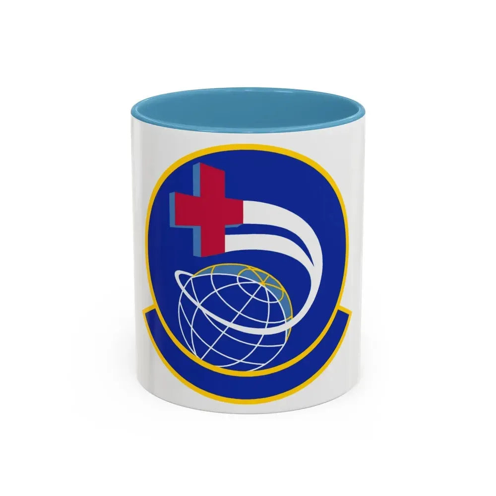 452 Aeromedical Evacuation Squadron AFRC (U.S. Air Force) Accent Coffee Mug 11oz Light Blue - Go Mug Yourself