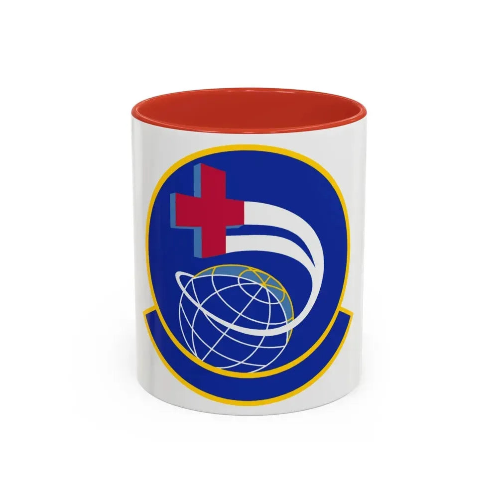 452 Aeromedical Evacuation Squadron AFRC (U.S. Air Force) Accent Coffee Mug 11oz Red - Go Mug Yourself