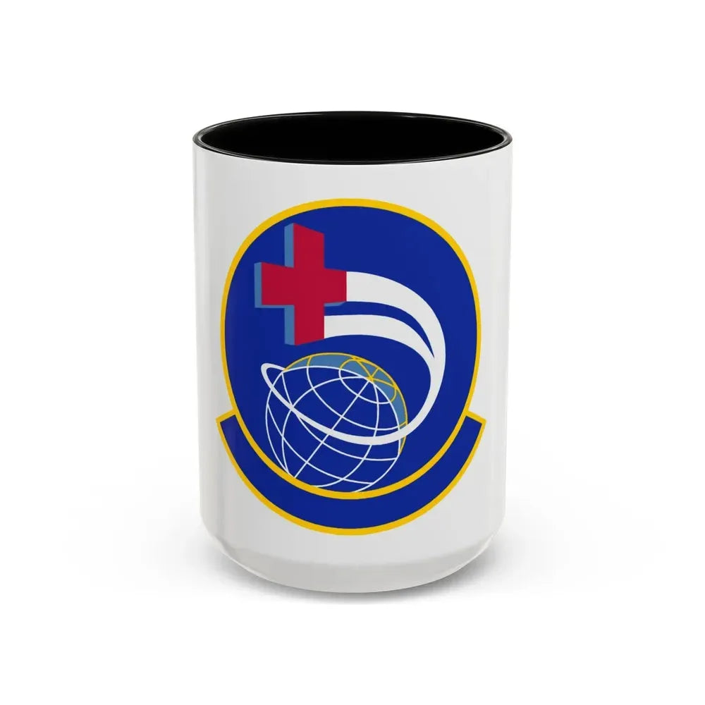 452 Aeromedical Evacuation Squadron AFRC (U.S. Air Force) Accent Coffee Mug 15oz Black - Go Mug Yourself