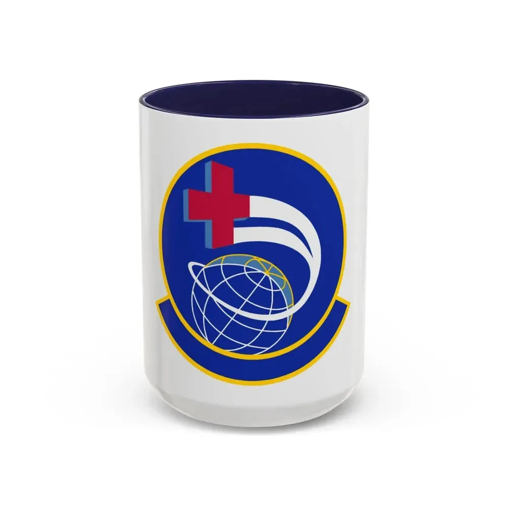 452 Aeromedical Evacuation Squadron AFRC (U.S. Air Force) Accent Coffee Mug 15oz Navy - Go Mug Yourself