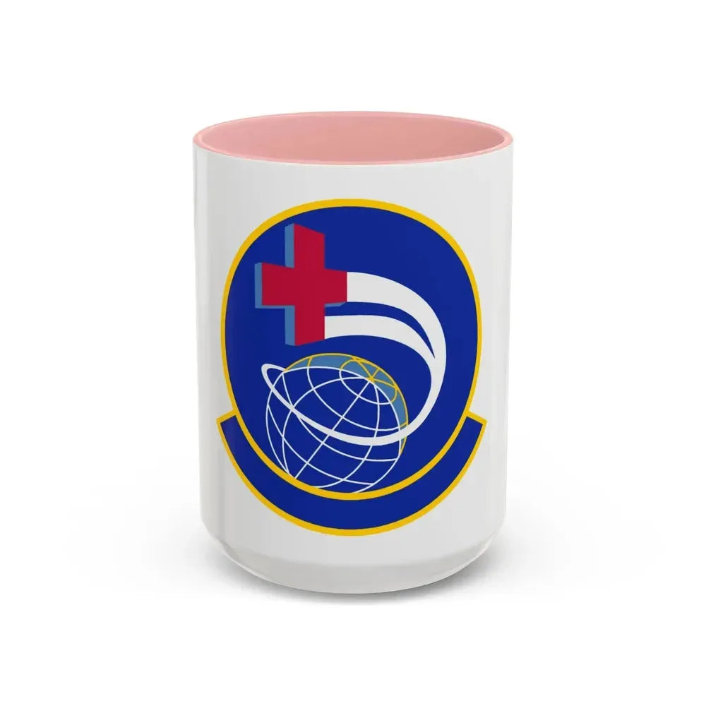 452 Aeromedical Evacuation Squadron AFRC (U.S. Air Force) Accent Coffee Mug 15oz Pink - Go Mug Yourself