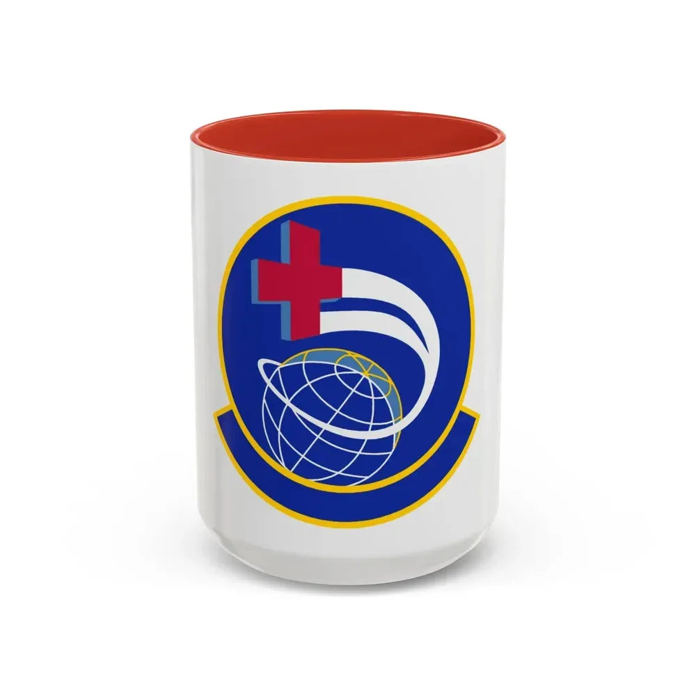 452 Aeromedical Evacuation Squadron AFRC (U.S. Air Force) Accent Coffee Mug 15oz Red - Go Mug Yourself