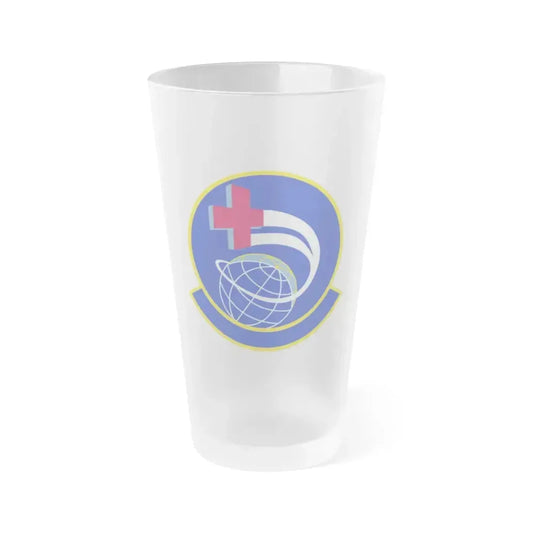 452 Aeromedical Evacuation Squadron AFRC (U.S. Air Force) Frosted Pint Glass 16oz 16oz Frosted - Go Mug Yourself