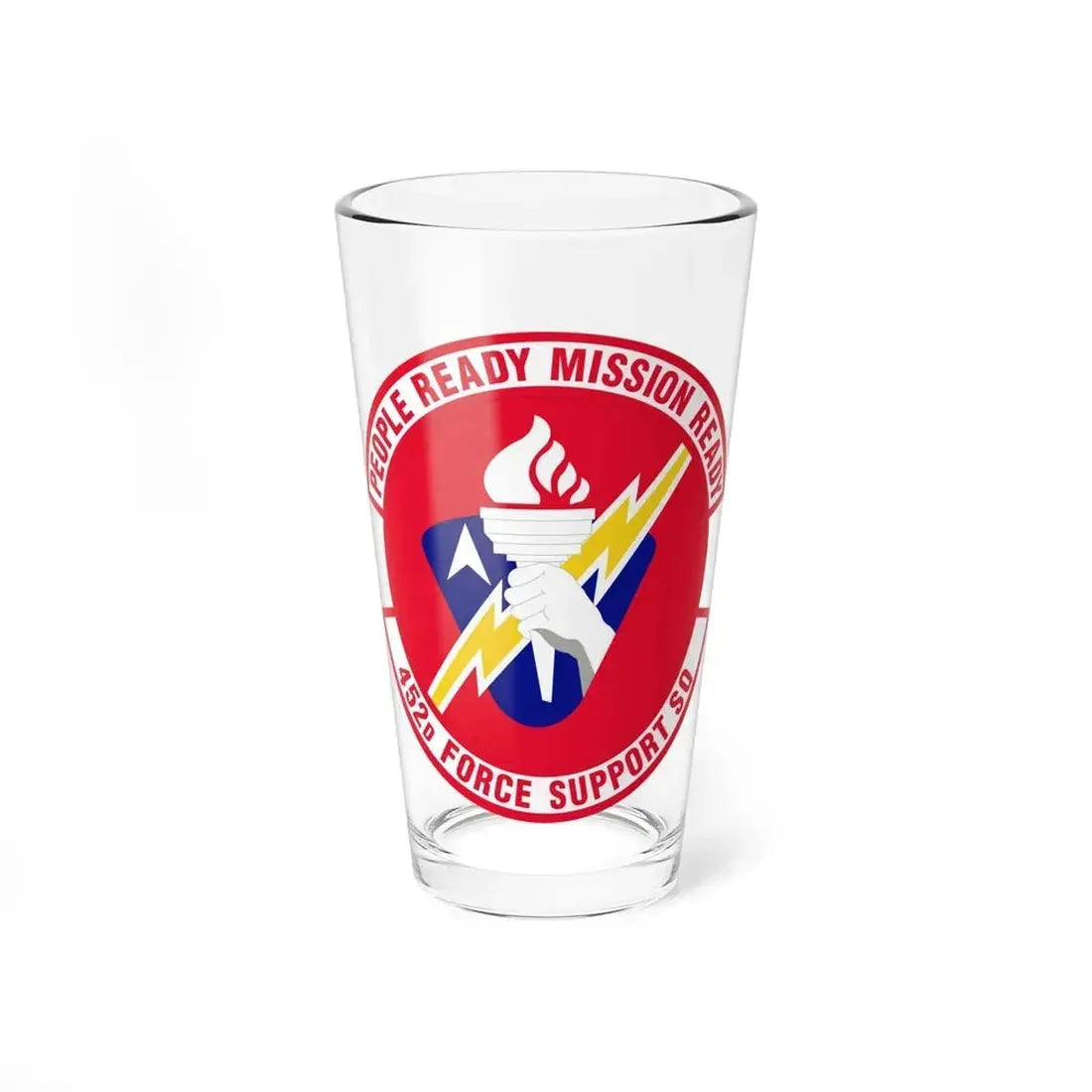 452 Force Support Squadron AFRC (U.S. Air Force) Pint Glass 16oz 16oz - Go Mug Yourself