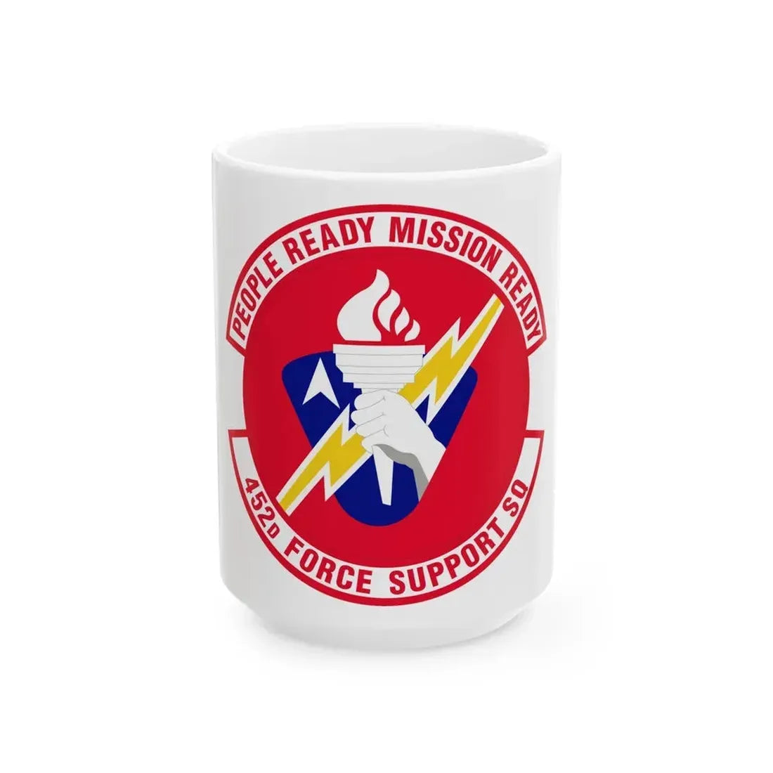 452 Force Support Squadron AFRC (U.S. Air Force) White Coffee Mug 15oz - Go Mug Yourself