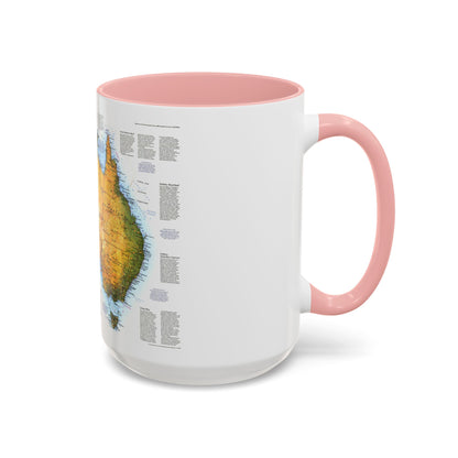 Australia - A Traveller's Look (1988) (Map) Accent Coffee Mug