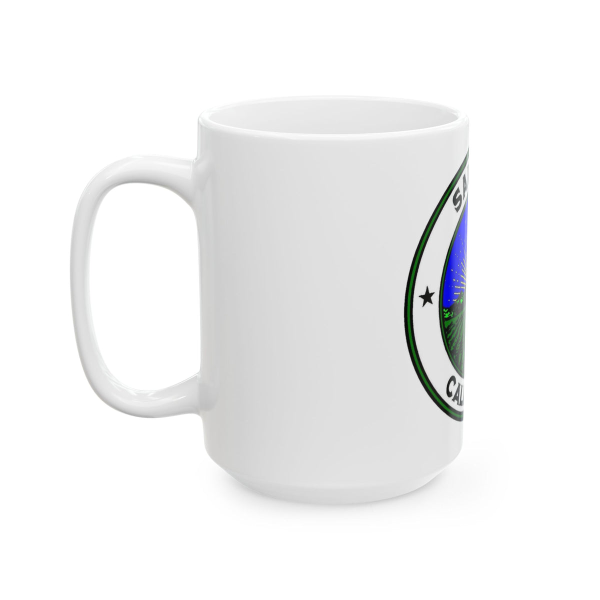 Seal of Salinas California - White Coffee Mug