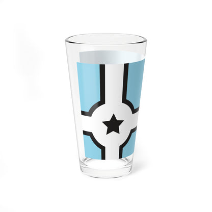 Joplin Missouri Crossroads flag proposal (United States) Pint Glass 16oz