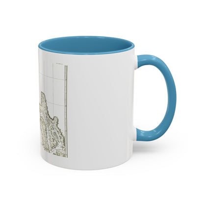 America - NorthWest Coast (1898) (Map) Accent Coffee Mug