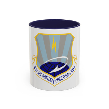 521st Air Mobility Operations Wing (U.S. Air Force) Accent Coffee Mug