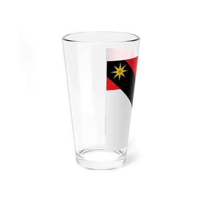 Flag of Guillaume de Challant (France) Pint Glass 16oz