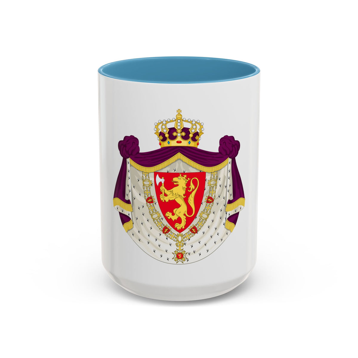 Greater royal coat of arms of Norway - Accent Coffee Mug