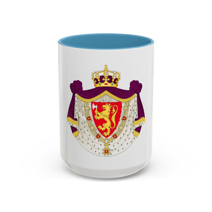 Greater royal coat of arms of Norway - Accent Coffee Mug