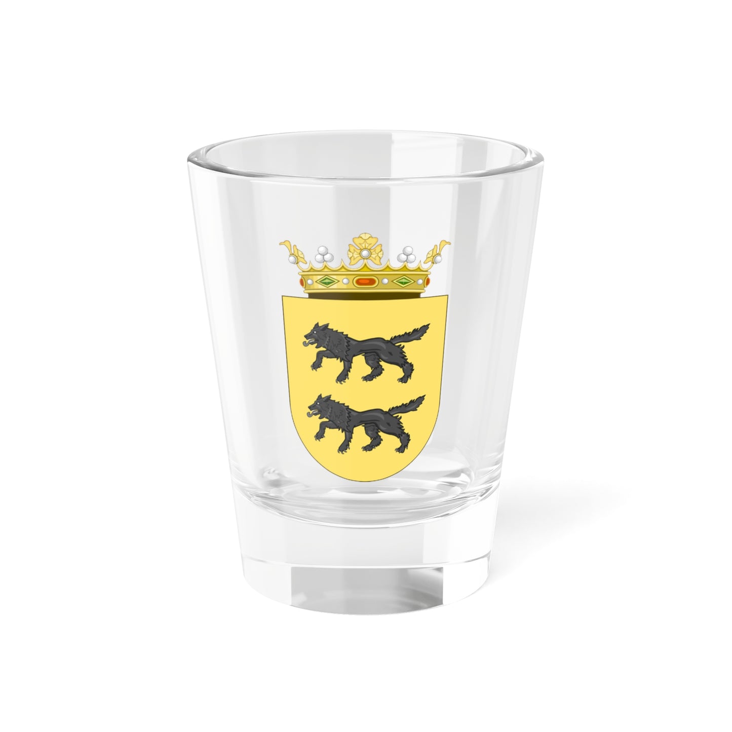 Escudo del Marquesado de Bariñas (Spain) (Coat of Arms) Shot Glass 1.5oz