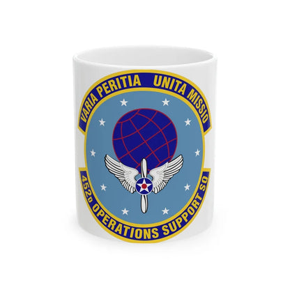 452d Operations Support Squadron (U.S. Air Force) White Coffee Mug-11oz-Go Mug Yourself