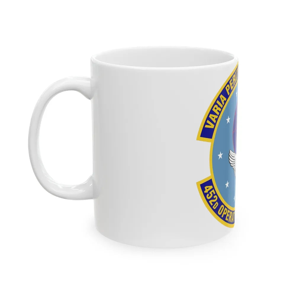 452d Operations Support Squadron (U.S. Air Force) White Coffee Mug-Go Mug Yourself