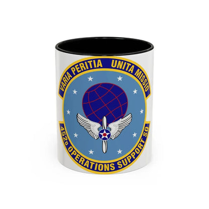 452d Operations Support Squadron (U.S. Air Force) Accent Coffee Mug 11oz Black - Go Mug Yourself