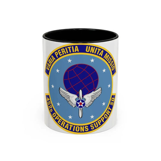 452d Operations Support Squadron (U.S. Air Force) Accent Coffee Mug 11oz Black - Go Mug Yourself