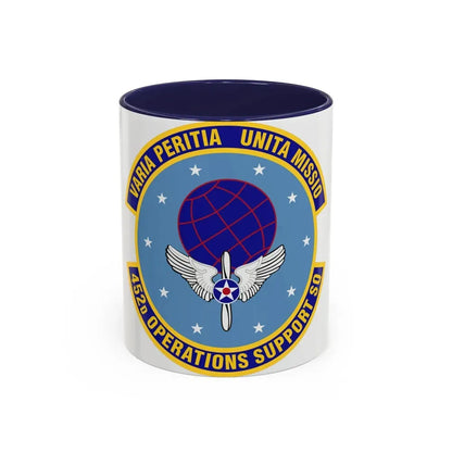 452d Operations Support Squadron (U.S. Air Force) Accent Coffee Mug 11oz Navy - Go Mug Yourself