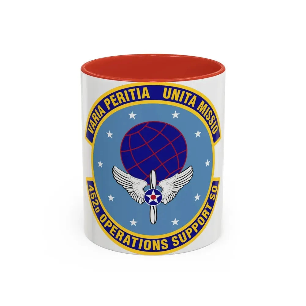 452d Operations Support Squadron (U.S. Air Force) Accent Coffee Mug 11oz Red - Go Mug Yourself