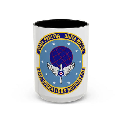 452d Operations Support Squadron (U.S. Air Force) Accent Coffee Mug 15oz Black - Go Mug Yourself