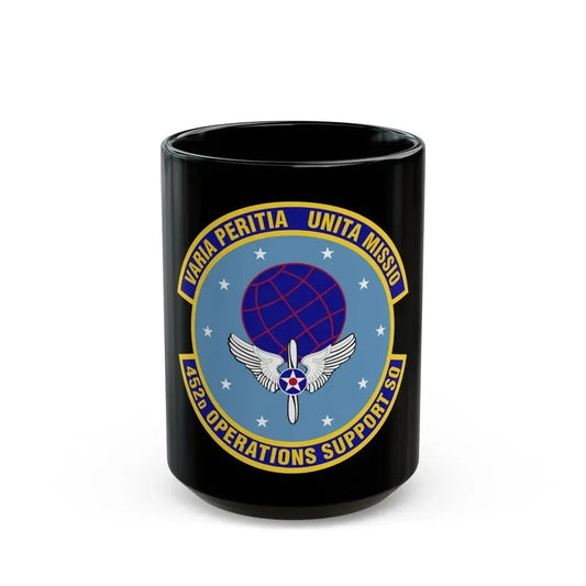 452d Operations Support Squadron (U.S. Air Force) Black Coffee Mug 15oz - Go Mug Yourself