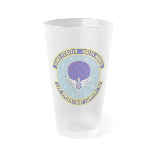 452d Operations Support Squadron (U.S. Air Force) Frosted Pint Glass 16oz 16oz Frosted - Go Mug Yourself