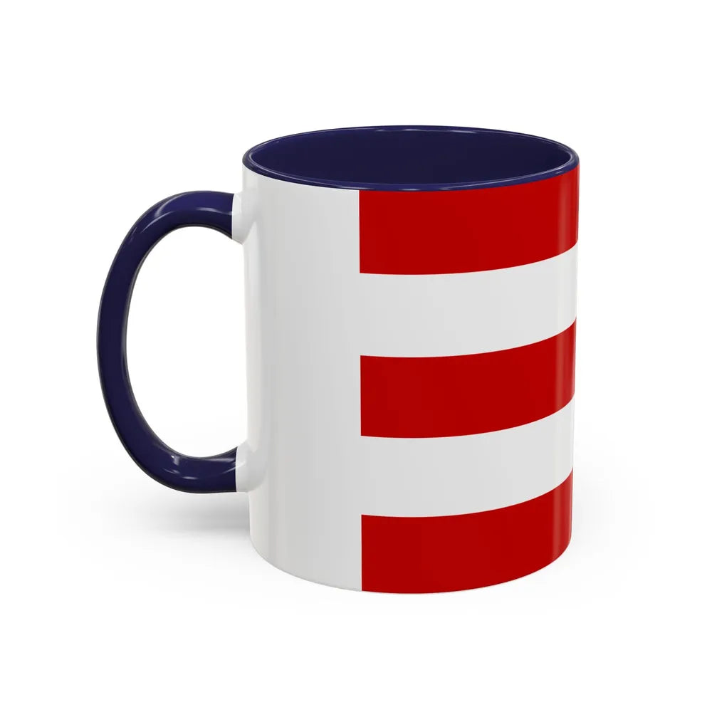 Flag of Cuneo Italy - Accent Coffee Mug-Go Mug Yourself