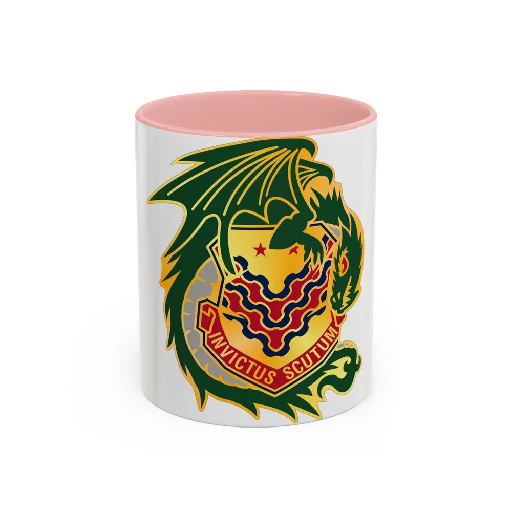 453 Chemical Battalion (U.S. Army) Accent Coffee Mug-11oz-Pink-Go Mug Yourself