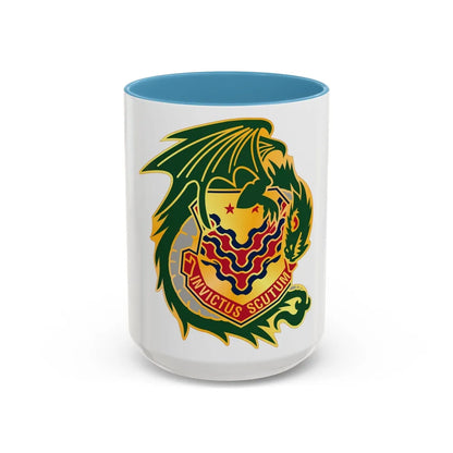 453 Chemical Battalion (U.S. Army) Accent Coffee Mug-15oz-Light Blue-Go Mug Yourself