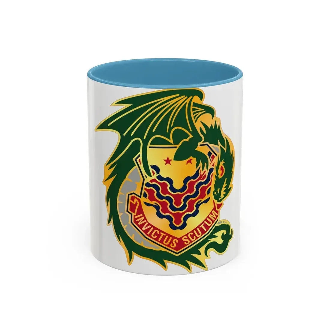 453 Chemical Battalion (U.S. Army) Accent Coffee Mug 11oz Light Blue - Go Mug Yourself