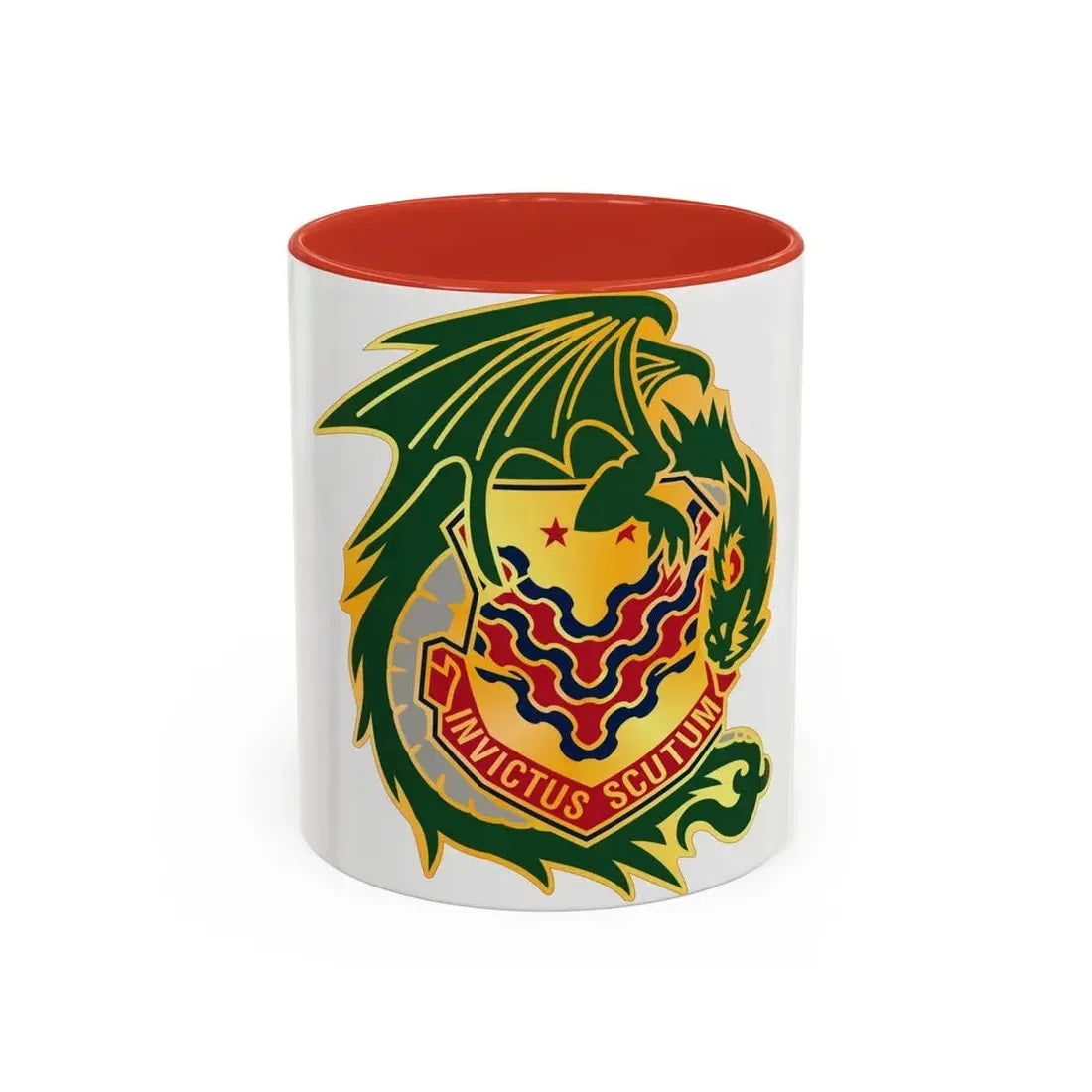 453 Chemical Battalion (U.S. Army) Accent Coffee Mug 11oz Red - Go Mug Yourself