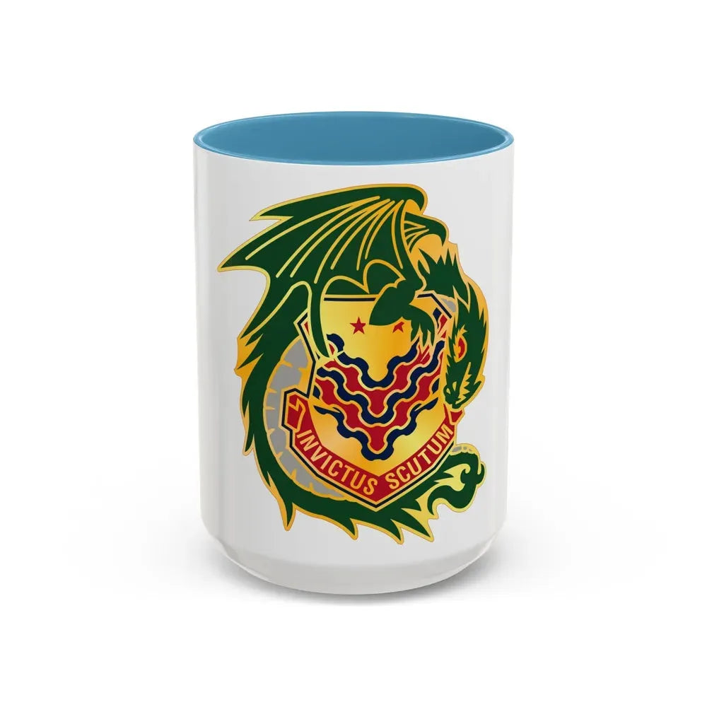 453 Chemical Battalion (U.S. Army) Accent Coffee Mug 15oz Light Blue - Go Mug Yourself