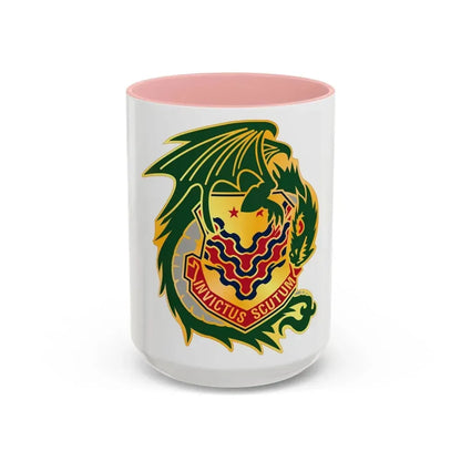 453 Chemical Battalion (U.S. Army) Accent Coffee Mug 15oz Pink - Go Mug Yourself