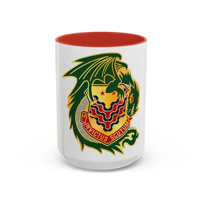 453 Chemical Battalion (U.S. Army) Accent Coffee Mug 15oz Red - Go Mug Yourself
