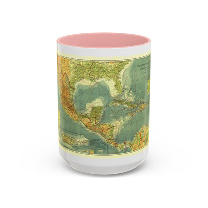 Central America and the West Indies (1922) (Map) Accent Coffee Mug