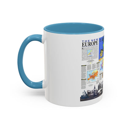 Europe, The New (1992) (Map) Accent Coffee Mug