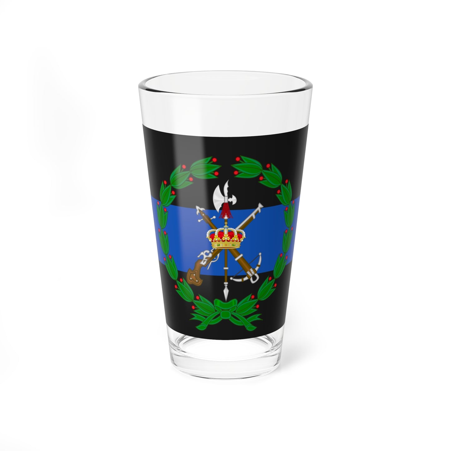 Emblem of the 4th Spanish Legion Tercio Alexander Farnese (Spain) (Coat of Arms) Pint Glass 16oz