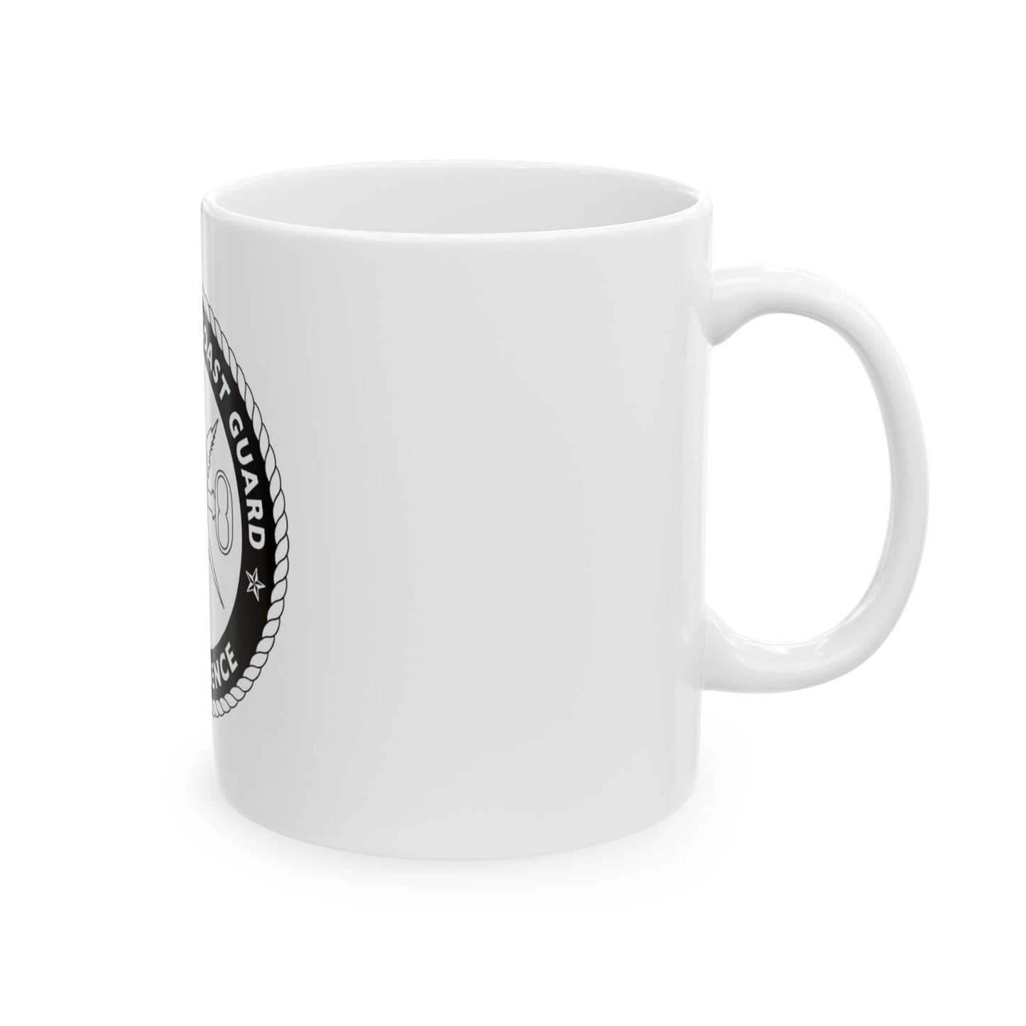 USCG Intelligence 1 color (U.S. Coast Guard) White Coffee Mug