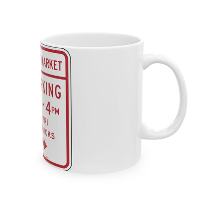 NYCDOT SC-346C (New York) (Road Sign) White Coffee Mug