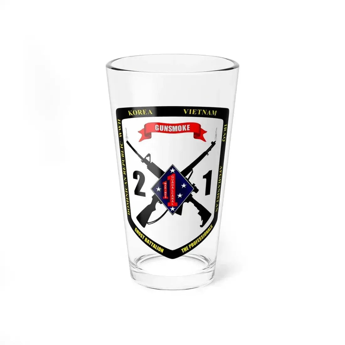 45323 (USMC) Pint Glass 16oz 16oz - Go Mug Yourself
