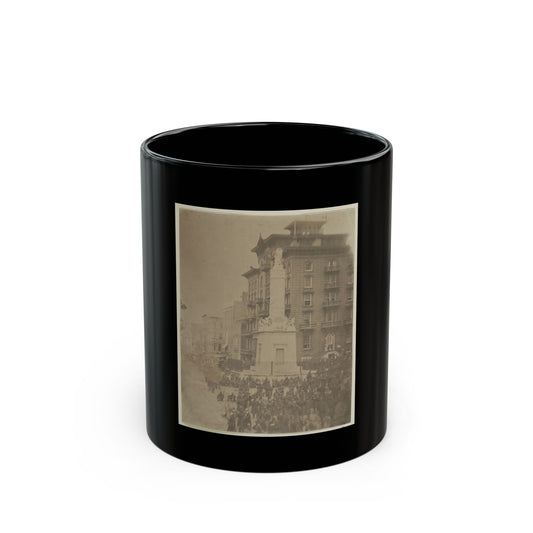 6th Massachusetts Bivouacked In Monument Sq., Baltimore (U.S. Civil War) Black Coffee Mug