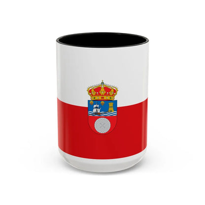 Flag of Cantabria Spain - Accent Coffee Mug-15oz-Black-Go Mug Yourself