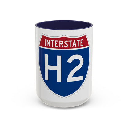 Interstate H2 (U.S. Highways) Accent Coffee Mug