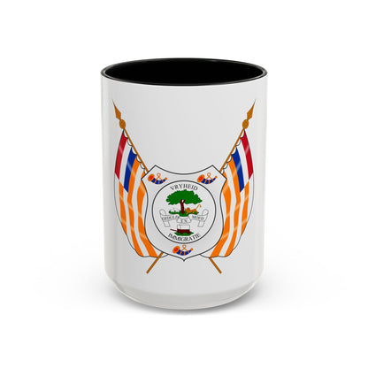 Coat of arms of the Orange Free State - Accent Coffee Mug