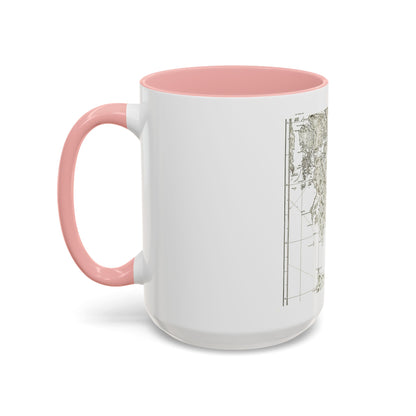 America - NorthWest Coast (1899) (Map) Accent Coffee Mug