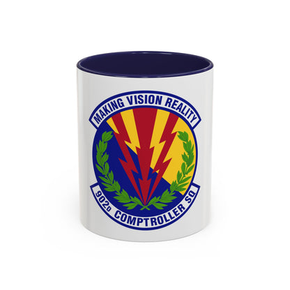 902d Comptroller Squadron (U.S. Air Force) Accent Coffee Mug