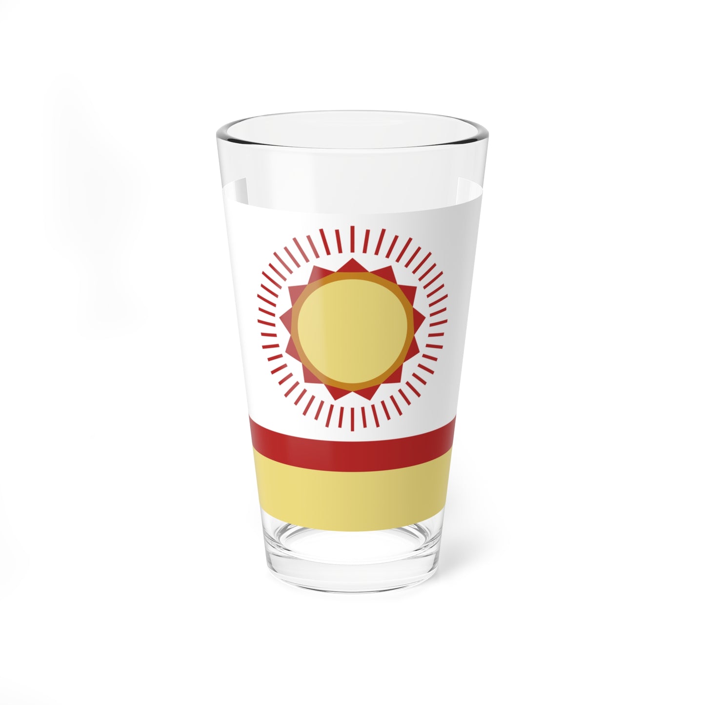 Flag of Nurimanovsky rayon (Russia) Pint Glass 16oz