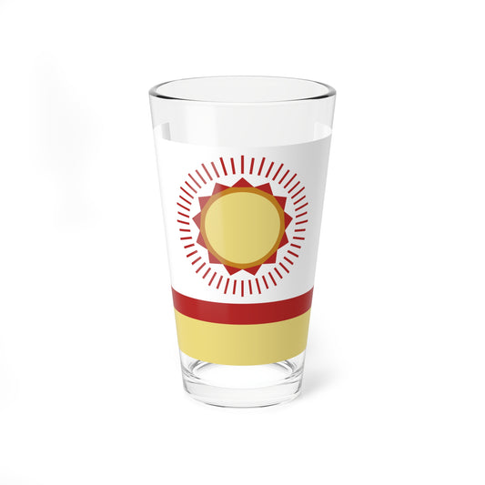 Flag of Nurimanovsky rayon (Russia) Pint Glass 16oz