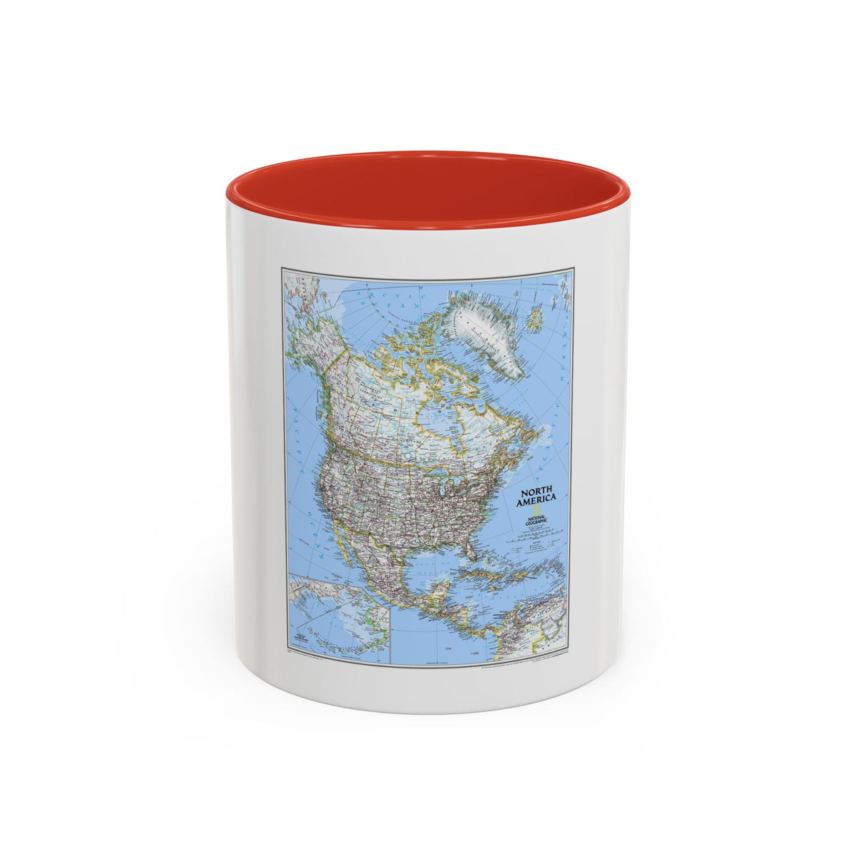 North America (2005) (Map) Accent Coffee Mug